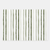 Feuille De Papier Cadeau Motif de Noël vert moderne (Devant 2)