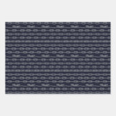 Feuille De Papier Cadeau Motif de noeuds maritimes (Devant 3)