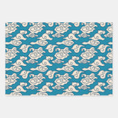 Feuille De Papier Cadeau Motif de nuage japonais (Devant 2)