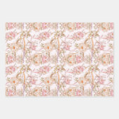 Feuille De Papier Cadeau Motif de parfums floraux (Devant 2)