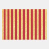 Feuille De Papier Cadeau Motif de Parties scintillant Rouge Rouge Noir Vert (Devant 2)