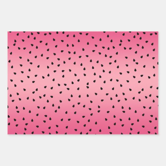Feuille De Papier Cadeau Motif de pastèque (Devant 2)