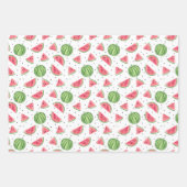 Feuille De Papier Cadeau Motif de pastèques Neon Watercolor (Devant 3)