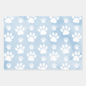 Feuille De Papier Cadeau Motif De Pâtes, Patrouilles Blanches, Aquarelles,  (Devant 3)