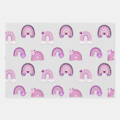 Feuille De Papier Cadeau Motif de pattes de chat (Devant 2)