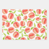 Feuille De Papier Cadeau Motif de pêche aquarelle (Devant 3)