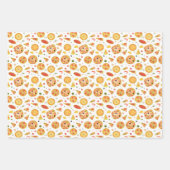 Feuille De Papier Cadeau motif de pizza carrelée cool (Devant 3)
