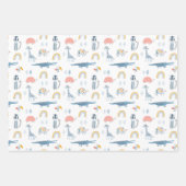 Feuille De Papier Cadeau Motif de plaisir animal Doodle (Devant 2)