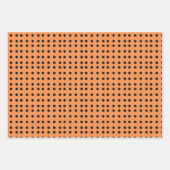 Feuille De Papier Cadeau Motif de point de polka d'Halloween (Devant 2)
