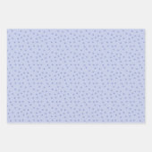 Feuille De Papier Cadeau Motif de points bleus modernes (Devant 2)