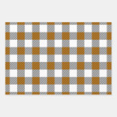 Feuille De Papier Cadeau Motif de pose de buffle rustique (Devant 2)