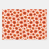 Feuille De Papier Cadeau Motif de puces d'aquarelle (Devant)