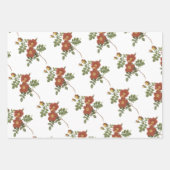 Feuille De Papier Cadeau Motif de rose (Devant 2)