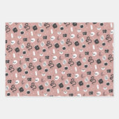 Feuille De Papier Cadeau Motif de serpent crânien Mystic Boho (Devant)