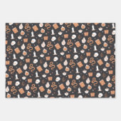 Feuille De Papier Cadeau Motif de serpent crânien Mystic Boho (Devant)