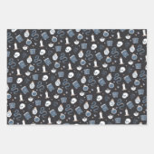 Feuille De Papier Cadeau Motif de serpent crânien Mystic Boho (Devant)