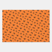 Feuille De Papier Cadeau Motif de silhouettes d'araignée (Devant)