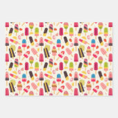 Feuille De Papier Cadeau Motif de soirée glace mignonne (Devant 2)