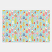 Feuille De Papier Cadeau Motif de soirée glace mignonne (Devant 2)