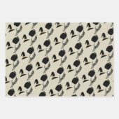 Feuille De Papier Cadeau Motif de sorcière Citrouille Halloween Skeleton (Devant)