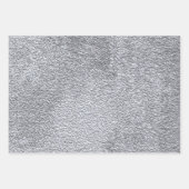 Feuille De Papier Cadeau Motif de texture en pierre gris foncé en béton (Devant)