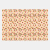 Feuille De Papier Cadeau Motif de Thanksgiving (Devant)