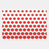 Feuille De Papier Cadeau Motif de tomate de carton mou (Devant 2)