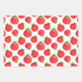 Feuille De Papier Cadeau Motif de tomates aquarelle (Devant 2)