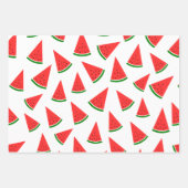 Feuille De Papier Cadeau Motif de tranche de pastèque douce (Devant)
