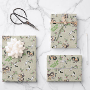 Feuille De Papier Cadeau Motif de Vacances Wild Rumpus