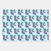 Feuille De Papier Cadeau Motif de veille de Noël mignon (Devant)