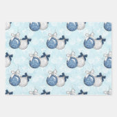 Feuille De Papier Cadeau Motif de voyage d'hiver (Devant 2)