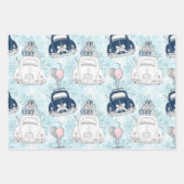 Feuille De Papier Cadeau Motif de voyage d'hiver (Devant)