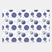 Feuille De Papier Cadeau Motif de zodiaque spatial à l'aquarelle (Devant)