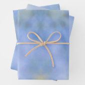 Feuille De Papier Cadeau Motif décontracté Abstrait bleu jaune (En situation)