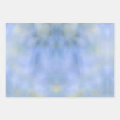 Feuille De Papier Cadeau Motif décontracté Abstrait bleu jaune (Devant)