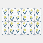Feuille De Papier Cadeau Motif Delft Tile (Devant 2)