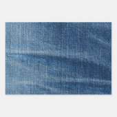 Feuille De Papier Cadeau Motif Denim (Devant 2)