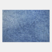 Feuille De Papier Cadeau Motif Denim (Devant)
