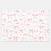 Feuille De Papier Cadeau motif des arcs roses (Devant)