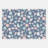 Feuille De Papier Cadeau motif des coquillages (Devant 3)