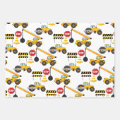 Feuille De Papier Cadeau Motif des digues de construction (Devant 2)