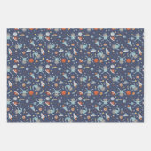 Feuille De Papier Cadeau Motif des fentes d'astronaute (Devant)