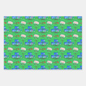 Feuille De Papier Cadeau Motif des jeux vidéo de Noël (Devant 3)