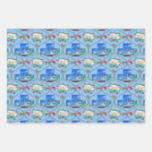 Feuille De Papier Cadeau Motif des jeux vidéo de Noël (Devant)