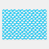 Feuille De Papier Cadeau Motif des nuages fluffés (Devant)