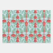 Feuille De Papier Cadeau Motif des ornements de Noël festifs (Devant 2)
