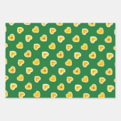 Feuille De Papier Cadeau Motif des pommes cardiaques (Devant 2)