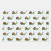 Feuille De Papier Cadeau Motif d'escargot mou (Devant)