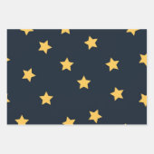 Feuille De Papier Cadeau Motif d'étoiles (Devant 3)